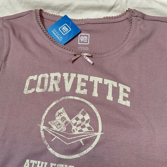 Corvette Athletic Club T-Shirt in Mauve size X-Large new - Picture 3 of 5